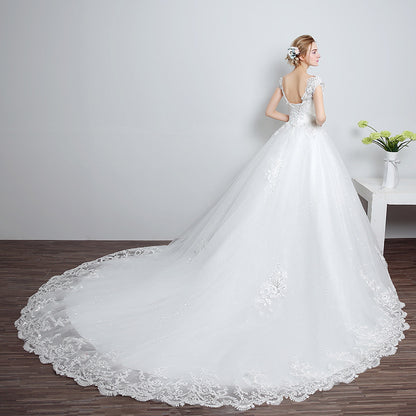 Lace Strap Bridal Gown