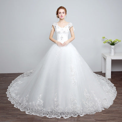 Lace Strap Bridal Gown