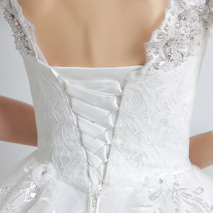 Lace Strap Bridal Gown