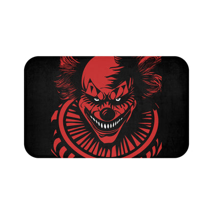 LCM23 Scary Clown Halloween Bath Mat