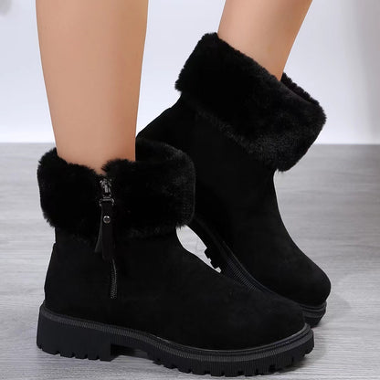 Side-Zipper Snow Boot For Women