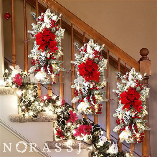 Home Scene Layout Stair Garland Decoration