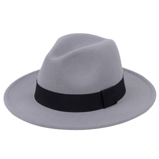 Stage big felt hat groom