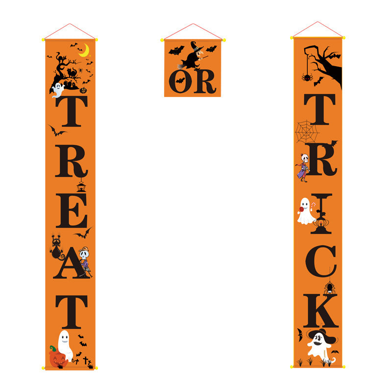 Halloween door hanging couplet