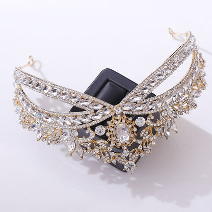 Bridal Rhinestone Wedding Style Crown Accessories