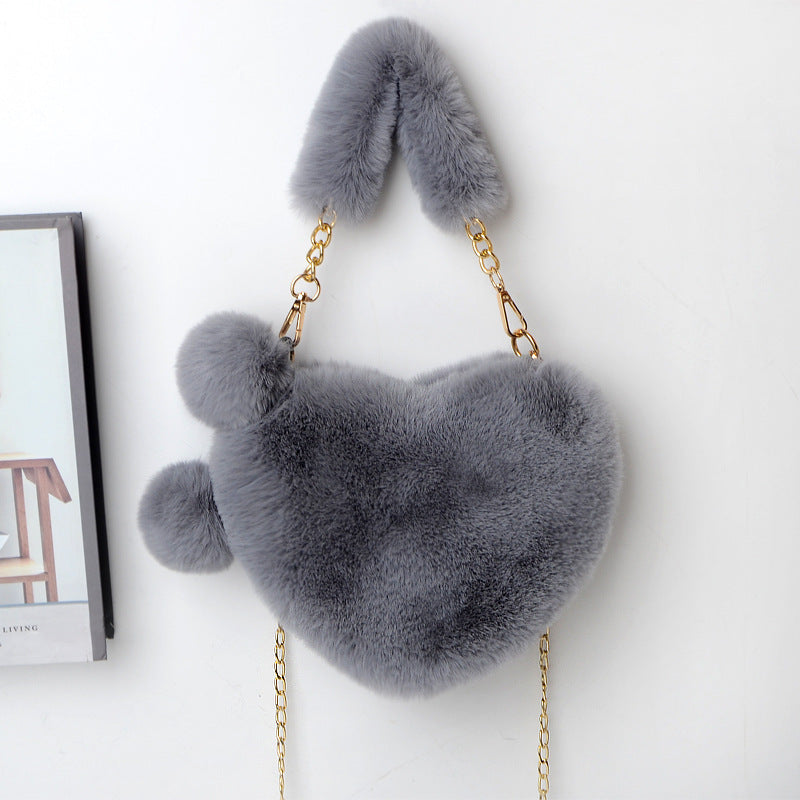 Love Bags Soft Plush Women Valentine's Day Bag