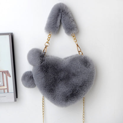 Love Bags Soft Plush Women Valentine's Day Bag