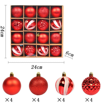 6cm painted Christmas electroplated ball gift box