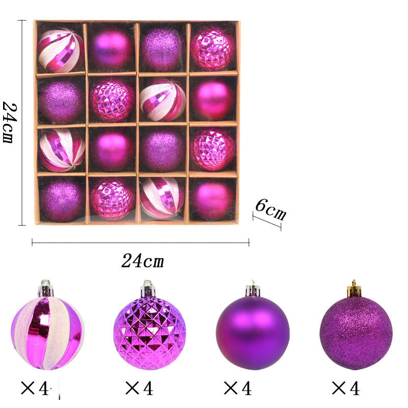 6cm painted Christmas electroplated ball gift box