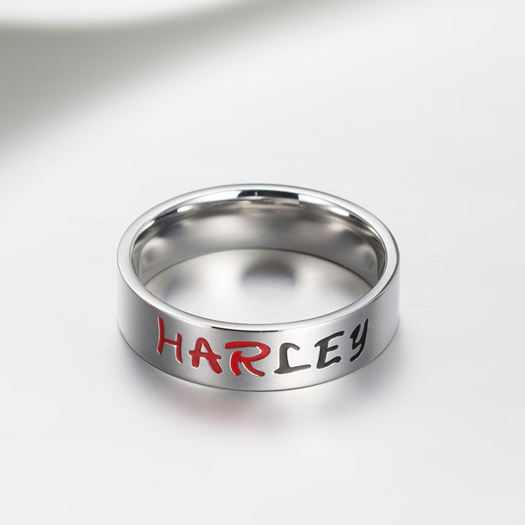 Joker/Harley Squad Stainless Steel Rings Couples