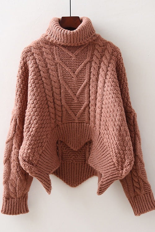 Autumn turtleneck long sleeve knitting pullover Sweater