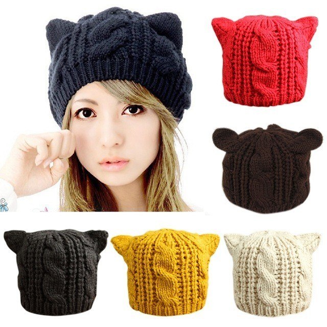 Women Cute Ears Skully