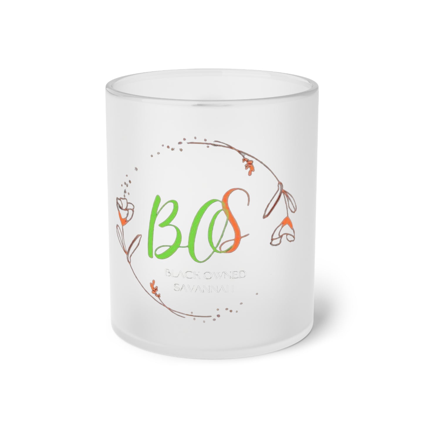 Black Owned Savannah Frosted Glass Mug