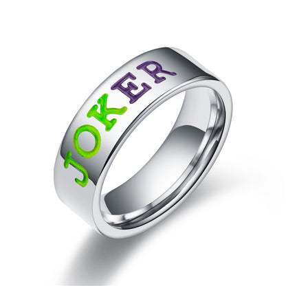 Joker/Harley Squad Stainless Steel Rings Couples