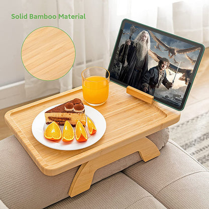 Bamboo Portable Folding Sofa Tray Home Decor