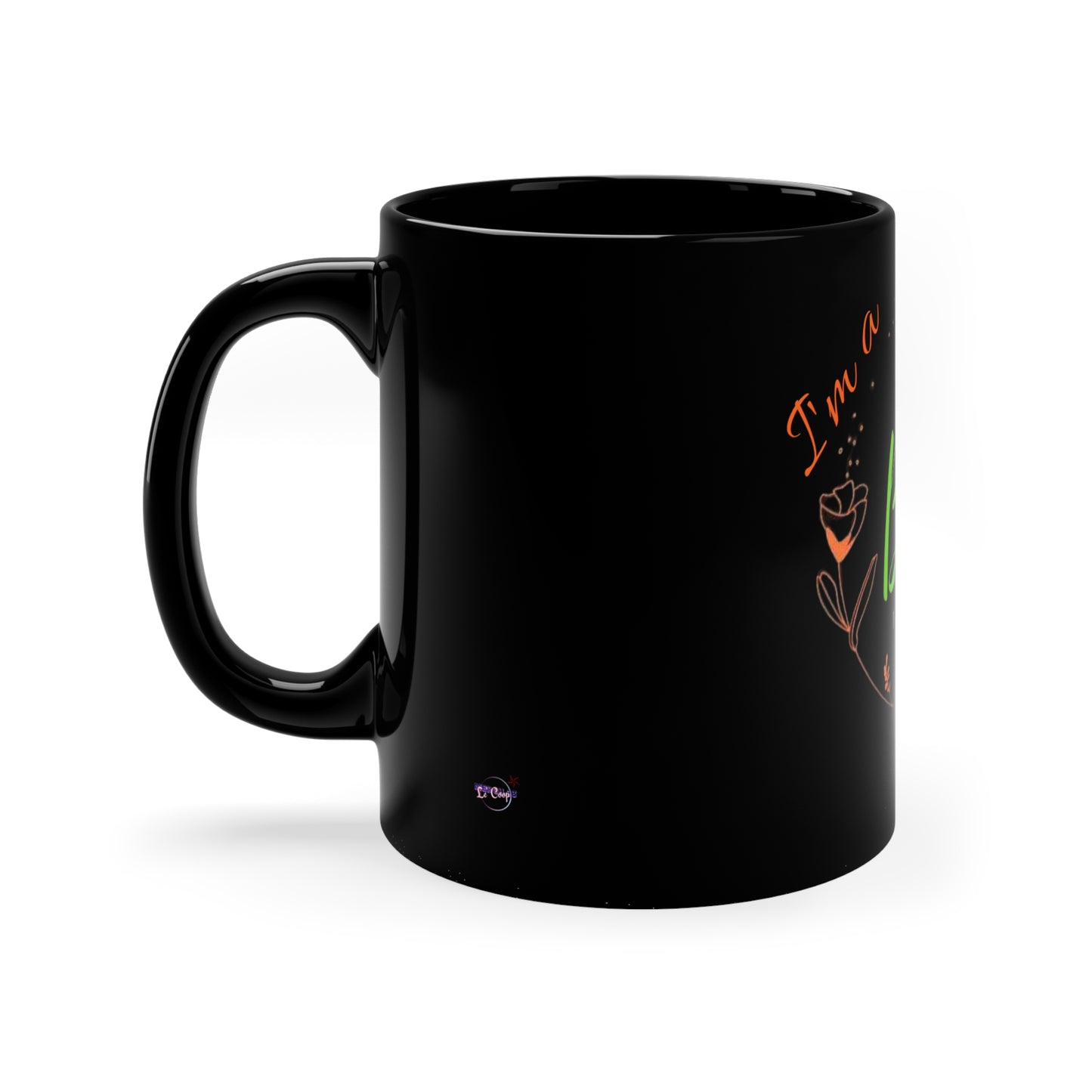 Black Owned Savannah "BOS"  Black Coffee Mug, 11oz