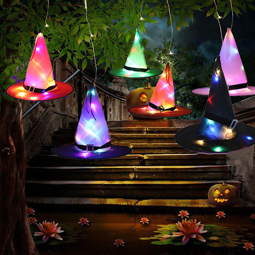 Halloween Decoration Witch Hat LED Lights