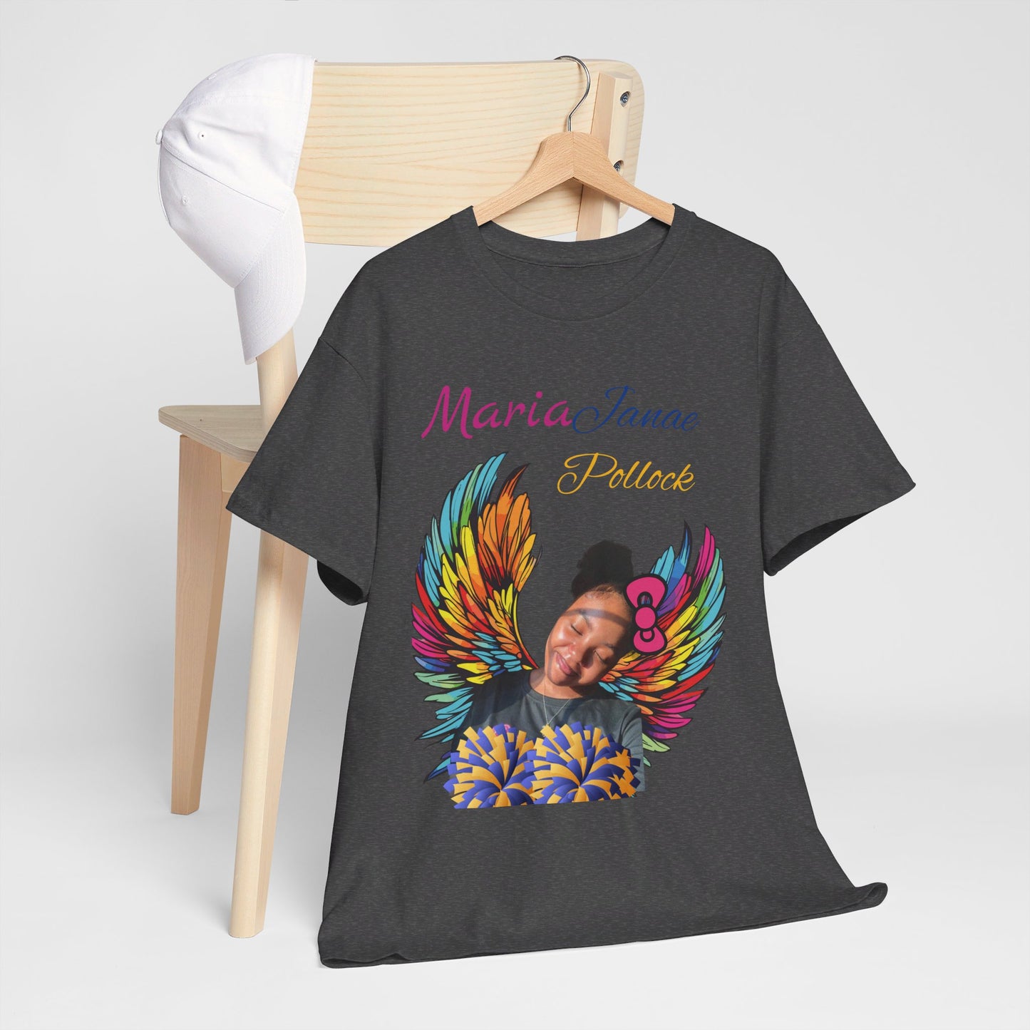 For my family in Honor of Maria Pollock Unisex Heavy Cotton Tee(back customizable for name)