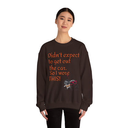 LCM23 I Didn't Expect to get out the car Unisex Heavy Blend™ Crewneck Sweatshirt