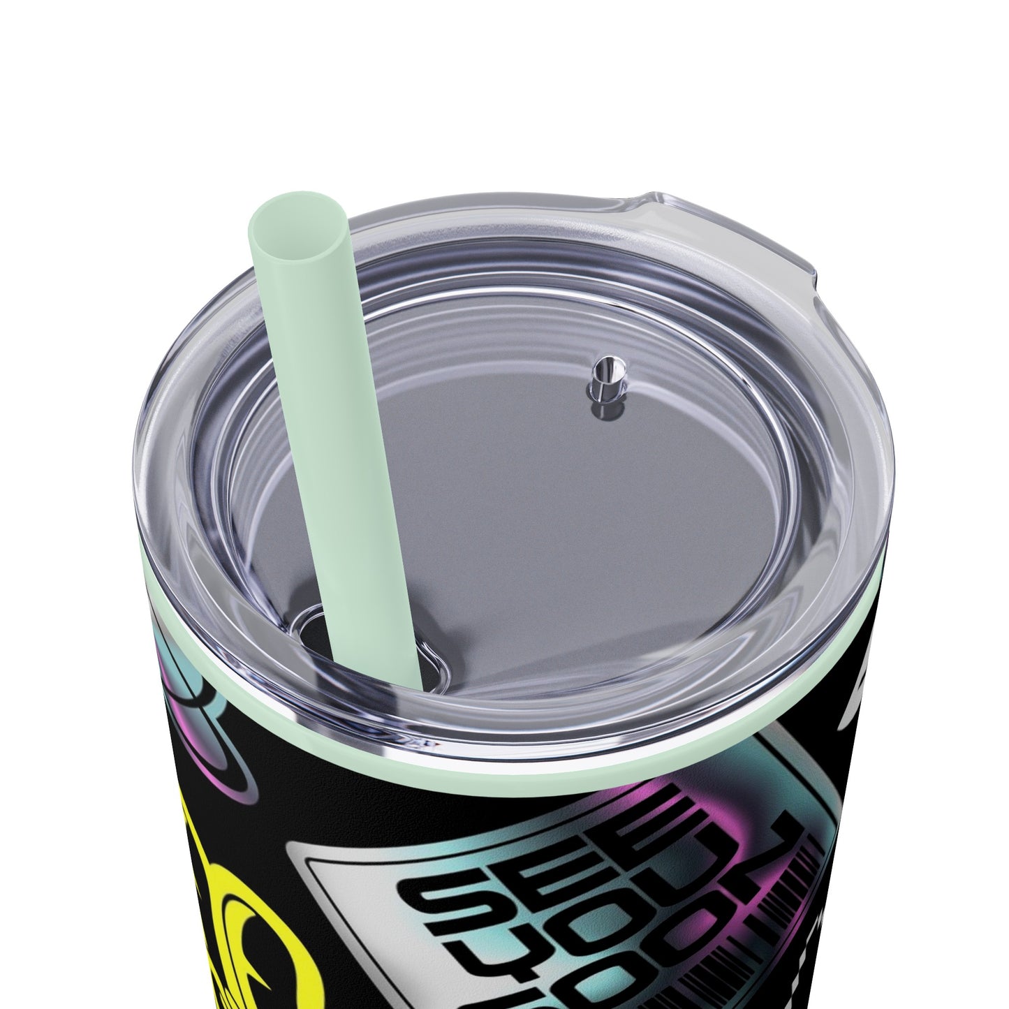 LCM23 School VIbes Skinny Tumbler with Straw, 20oz