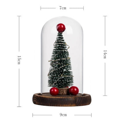 Christmas Tree Glass Cover LED Lights  Decoration