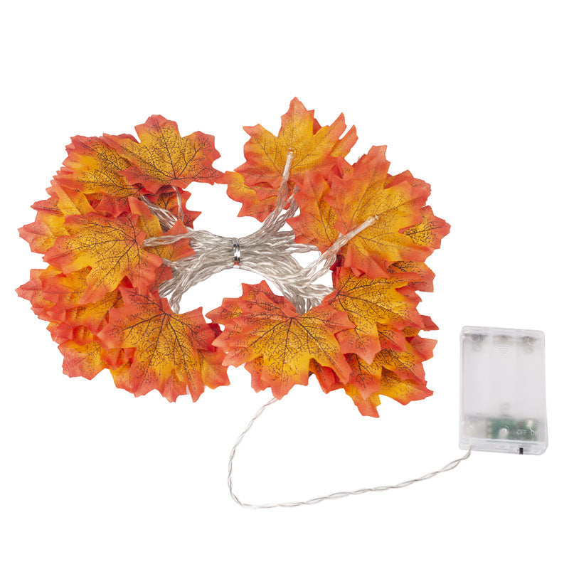 Decorative String Lights LED Maple Leaf