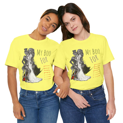 LCM23 My Boo For Life Halloween Unisex Jersey Short Sleeve Tee