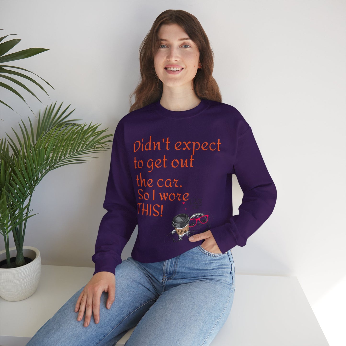 LCM23 I Didn't Expect to get out the car Unisex Heavy Blend™ Crewneck Sweatshirt