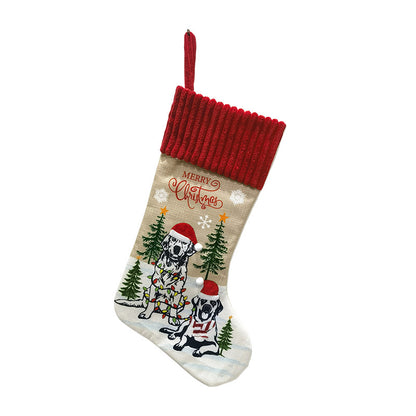 Christmas Socks Decorations Pet Design