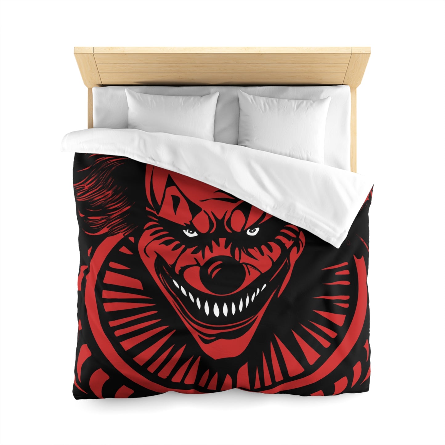 LCM23 Scary Clown Halloween Microfiber Duvet Cover