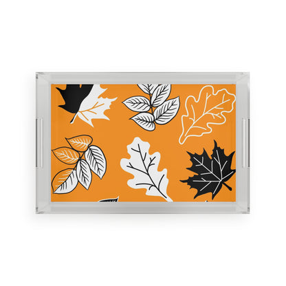 LCM23 Fall Leaves Acrylic Serving Tray