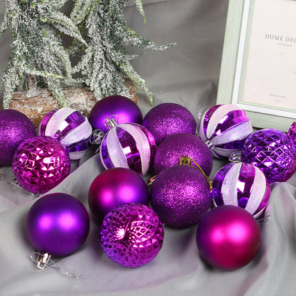 6cm painted Christmas electroplated ball gift box