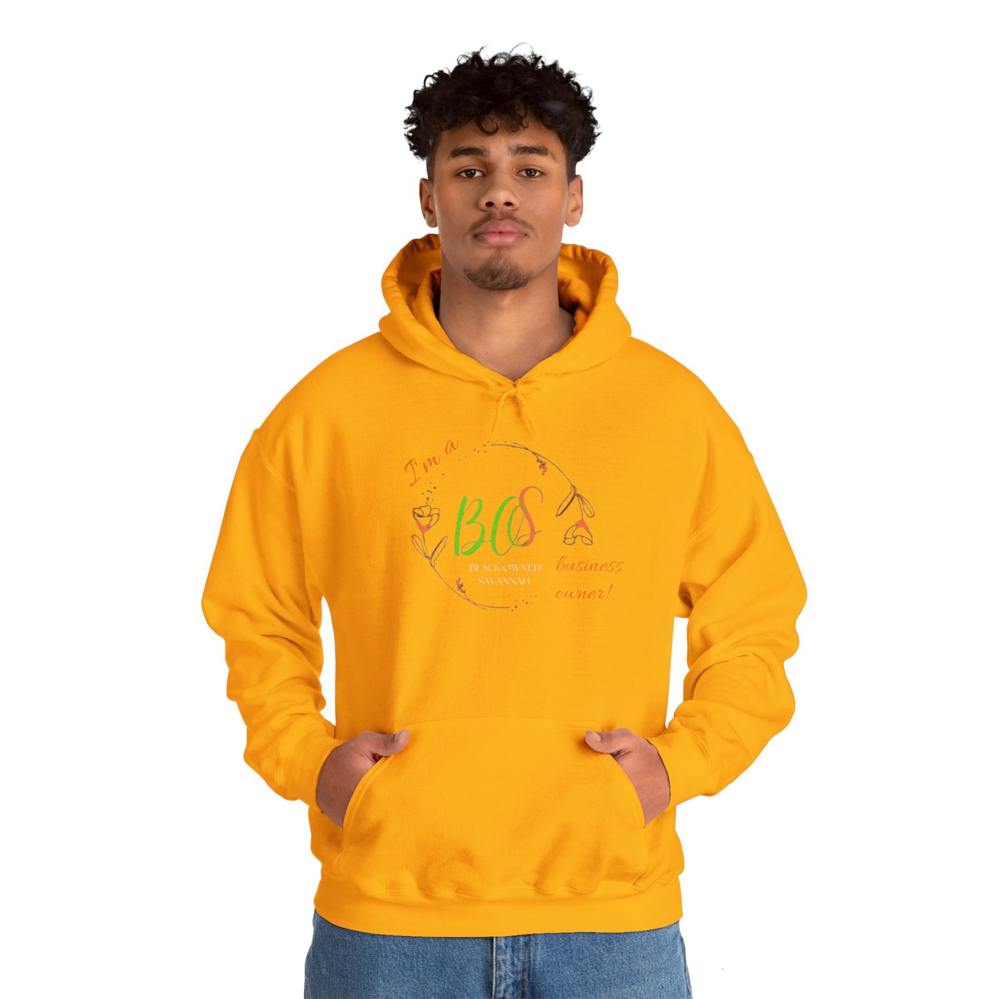 Black Owned Savannah "BOS" Unisex Heavy Blend™ Hooded Sweatshirt