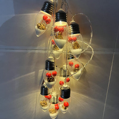 LED wishing bottle light string snowflake decoration light
