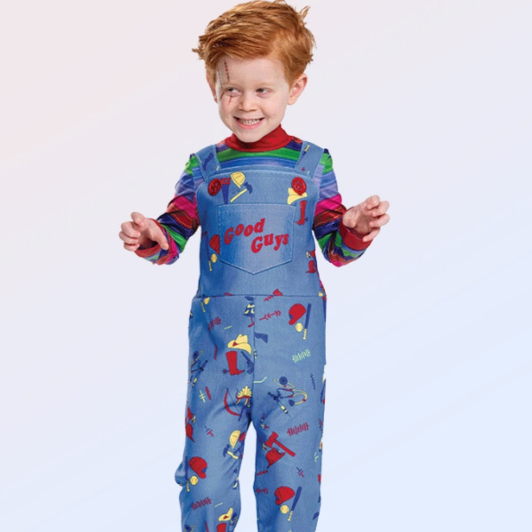 Halloween Children's Chucky Horror Clown Play Costume