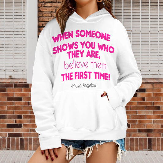 LCM23 MA-Believe Women's Pocket Hoodies Fleece Sweatshirts