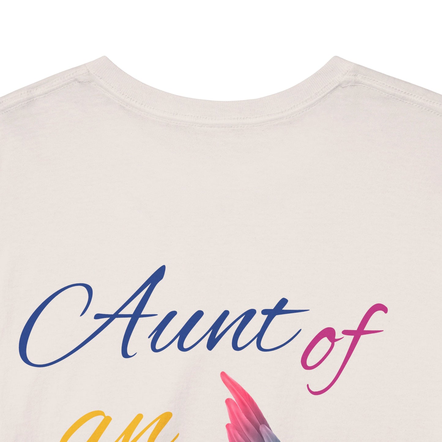 Aunt of an Angel For my family in Honor of Maria Pollock Unisex Heavy Cotton Tee(back customizable for name)