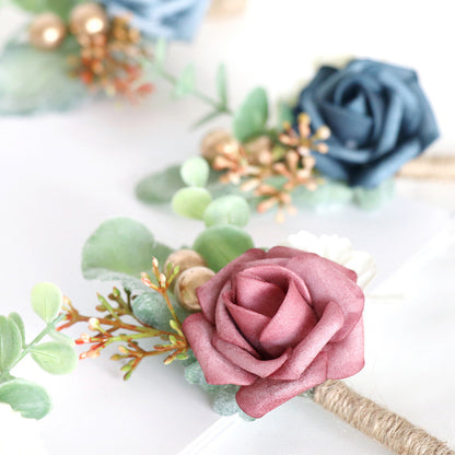 European Style Mori Style Wedding Groom Corsage