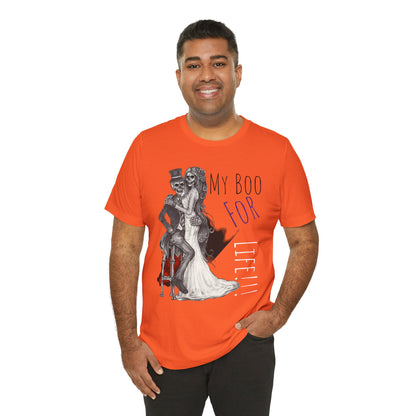 LCM23 My Boo For Life Halloween Unisex Jersey Short Sleeve Tee