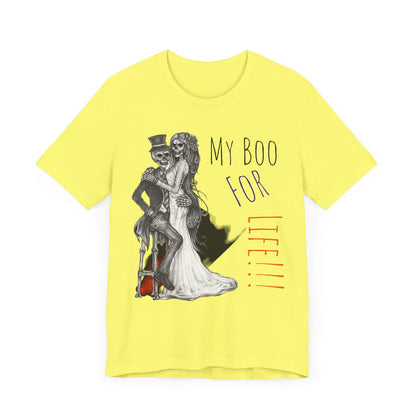 LCM23 My Boo For Life Halloween Unisex Jersey Short Sleeve Tee