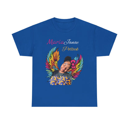 Aunt of an Angel For my family in Honor of Maria Pollock Unisex Heavy Cotton Tee(back customizable for name)