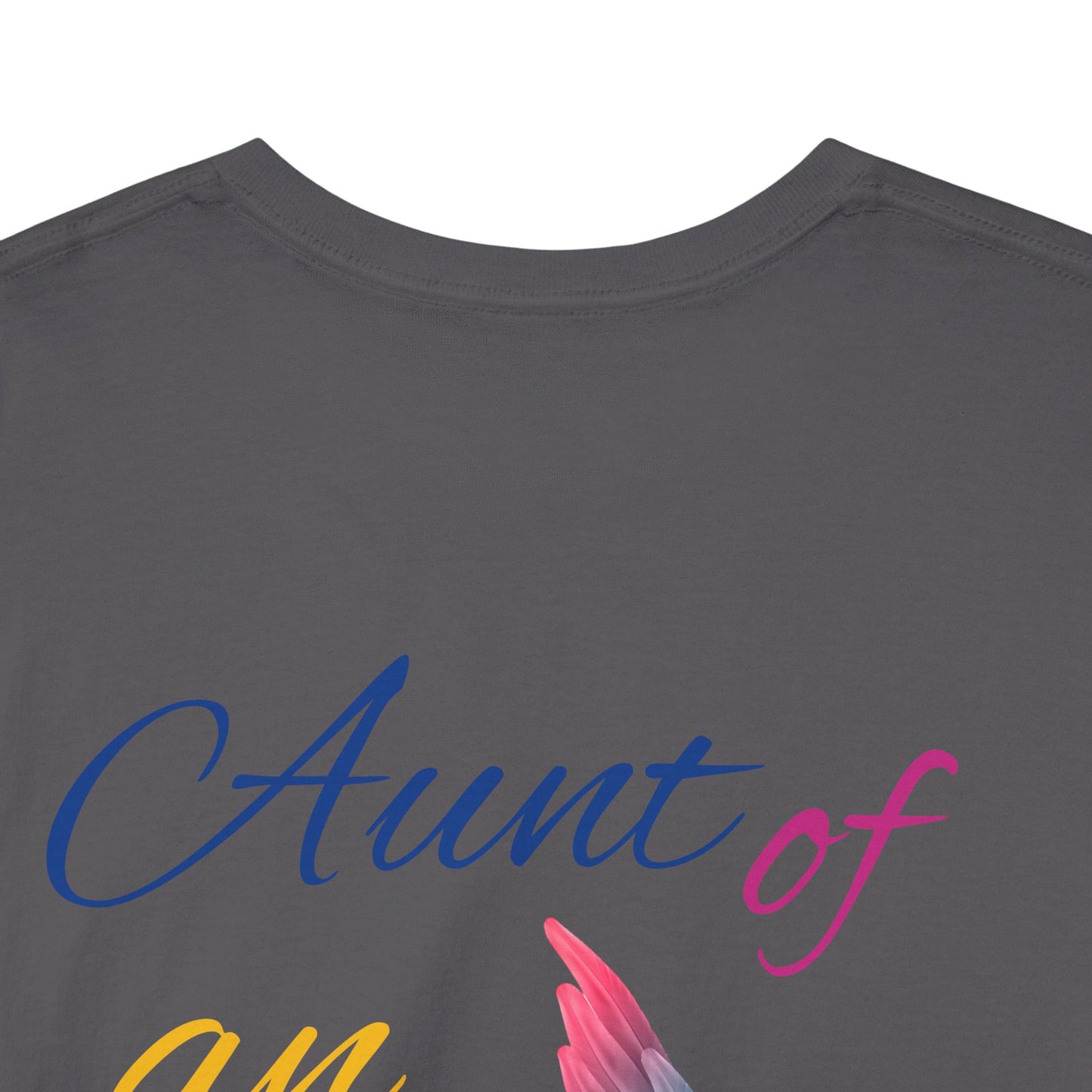 Aunt of an Angel For my family in Honor of Maria Pollock Unisex Heavy Cotton Tee(back customizable for name)