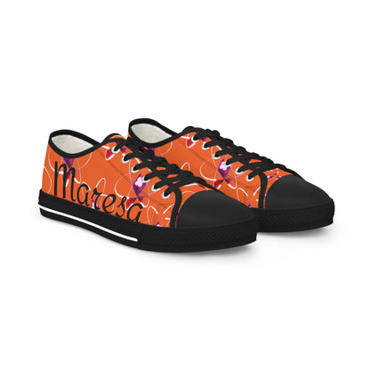 LCM23 Orange Customizable Johnson Atom Mashers Men's Low Top Sneakers