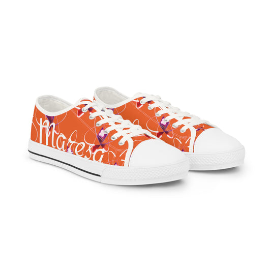 LCM23 Orange Customizable Johnson Atom Mashers Men's Low Top Sneakers