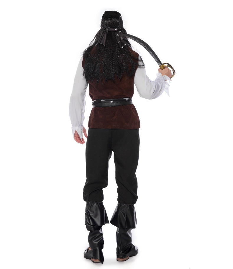 Men's Cosplay Halloween Pirates Of The Caribbean Clothing