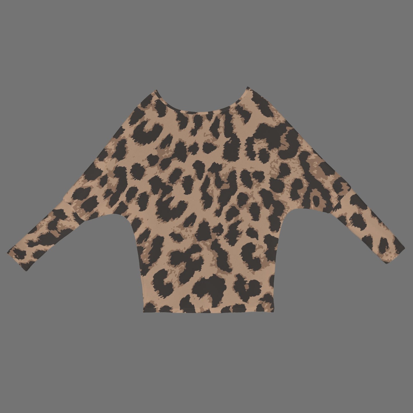 LCM23 Leopard One Shoulder Sweater
