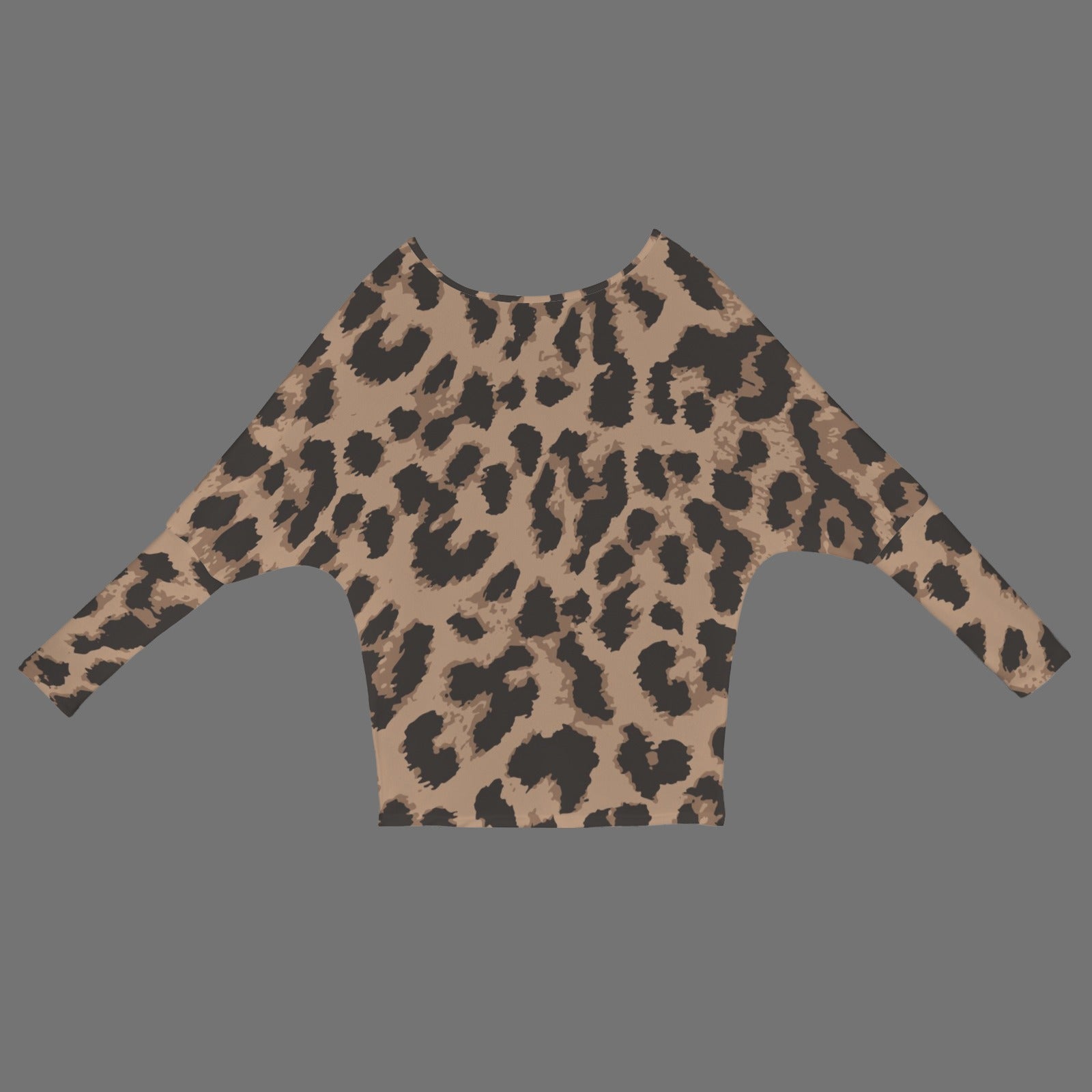 LCM23 Leopard One Shoulder Sweater