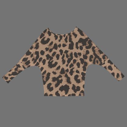 LCM23 Leopard One Shoulder Sweater