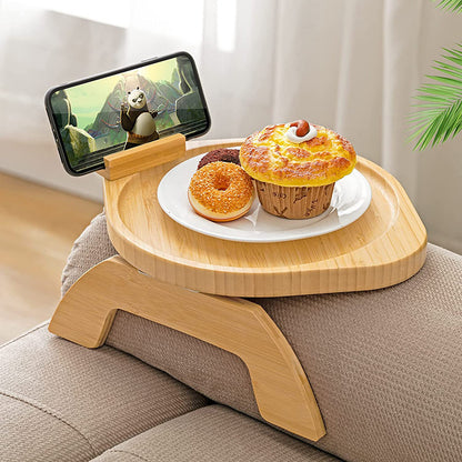 Bamboo Portable Folding Sofa Tray Home Decor