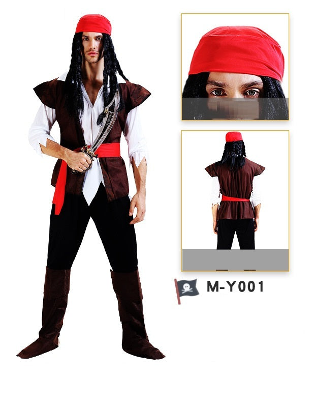 Couples Pirate Cosplay Halloween Costumes